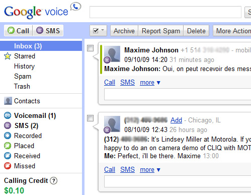google voice 500p