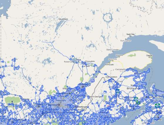 Streetmap Québec